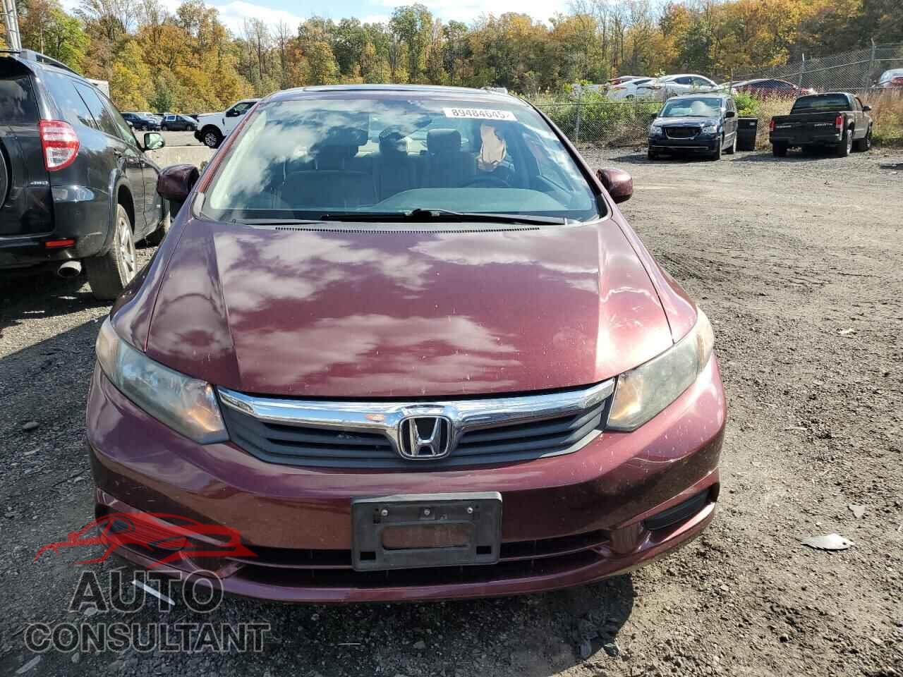 HONDA CIVIC 2012 - 19XFB2F89CE103202