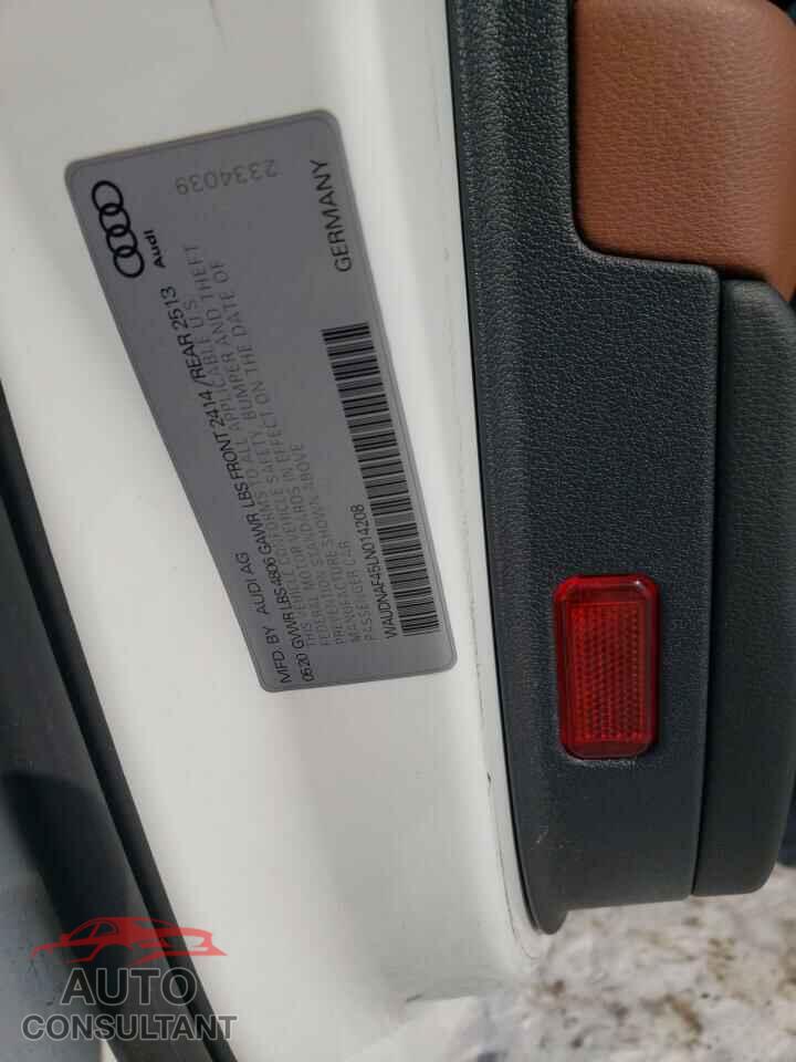 AUDI A4 2020 - WAUDNAF45LN014208