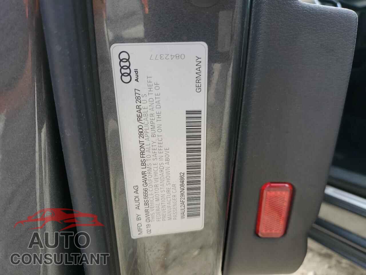 AUDI A6 2019 - WAUL2AF29KN084862