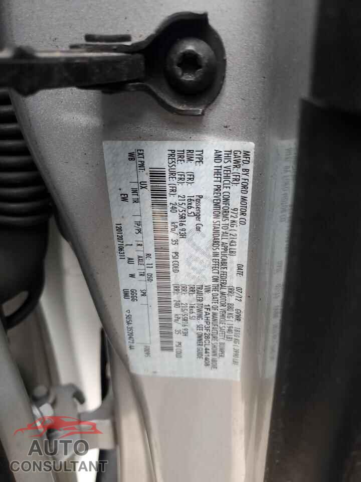 FORD FOCUS 2012 - 1FAHP3F28CL441408