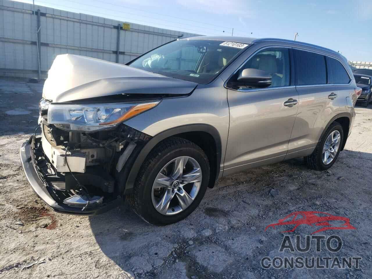 TOYOTA HIGHLANDER 2016 - 5TDDKRFH3GS282283