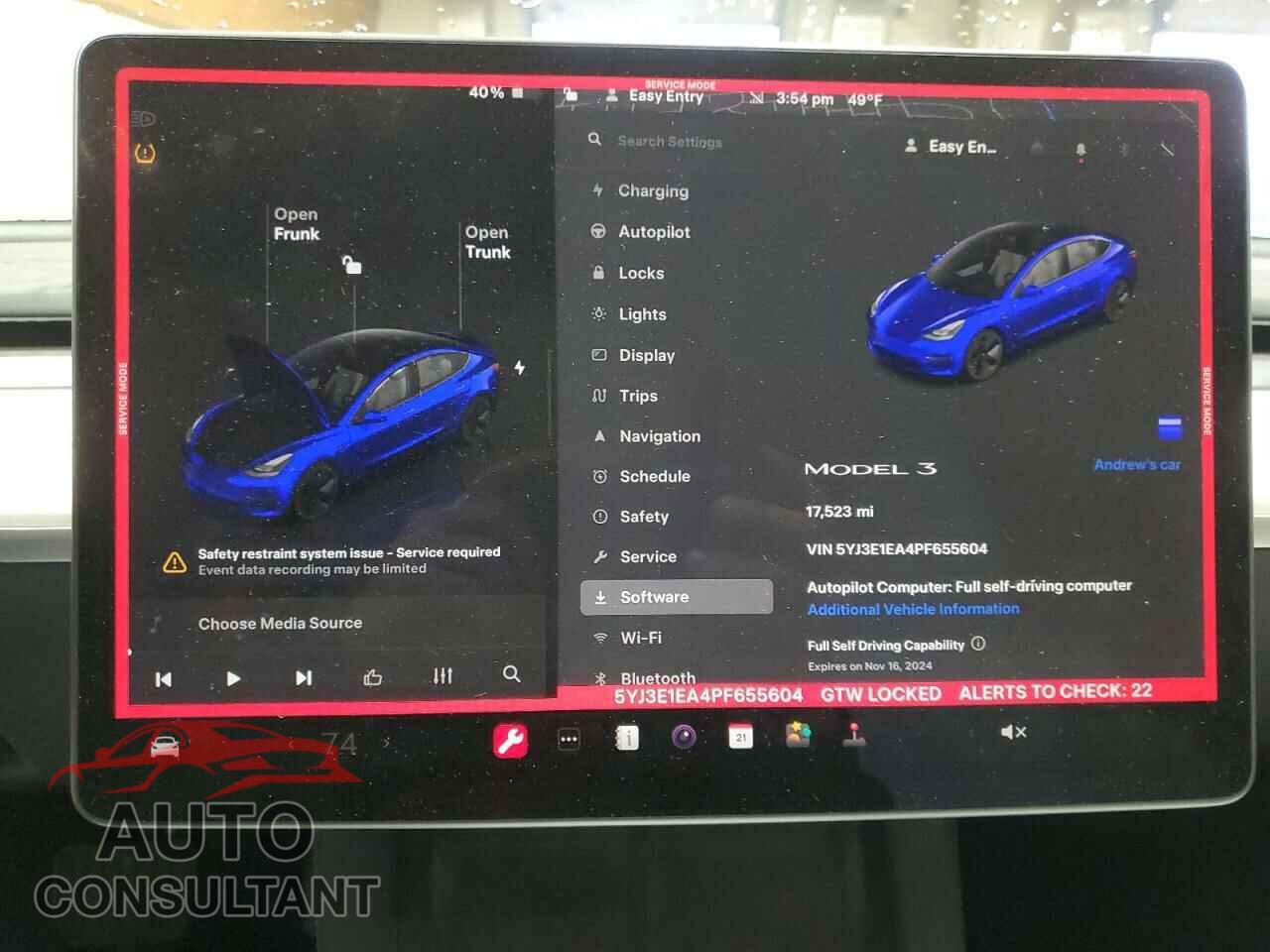 TESLA MODEL 3 2023 - 5YJ3E1EA4PF655604