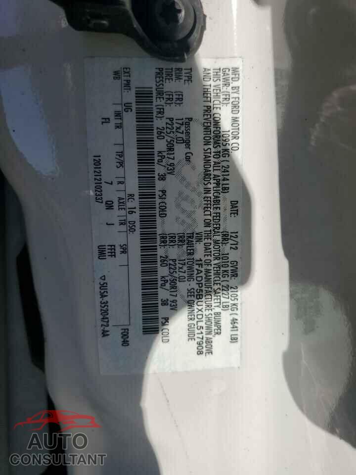 FORD CMAX 2013 - 1FADP5BUXDL517908