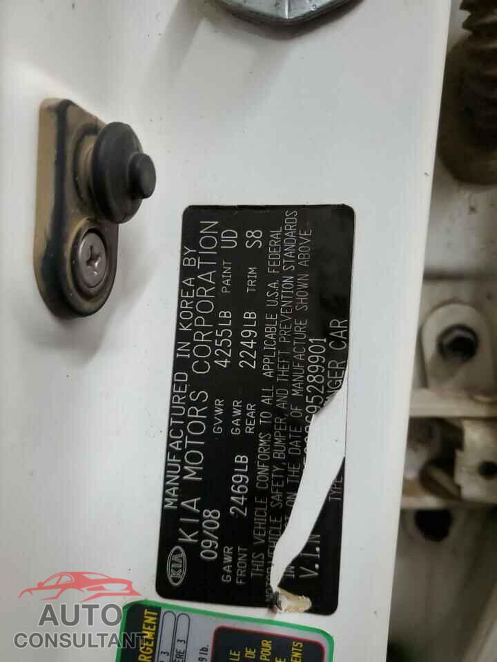 KIA OPTIMA 2009 - KNAGE228695289901