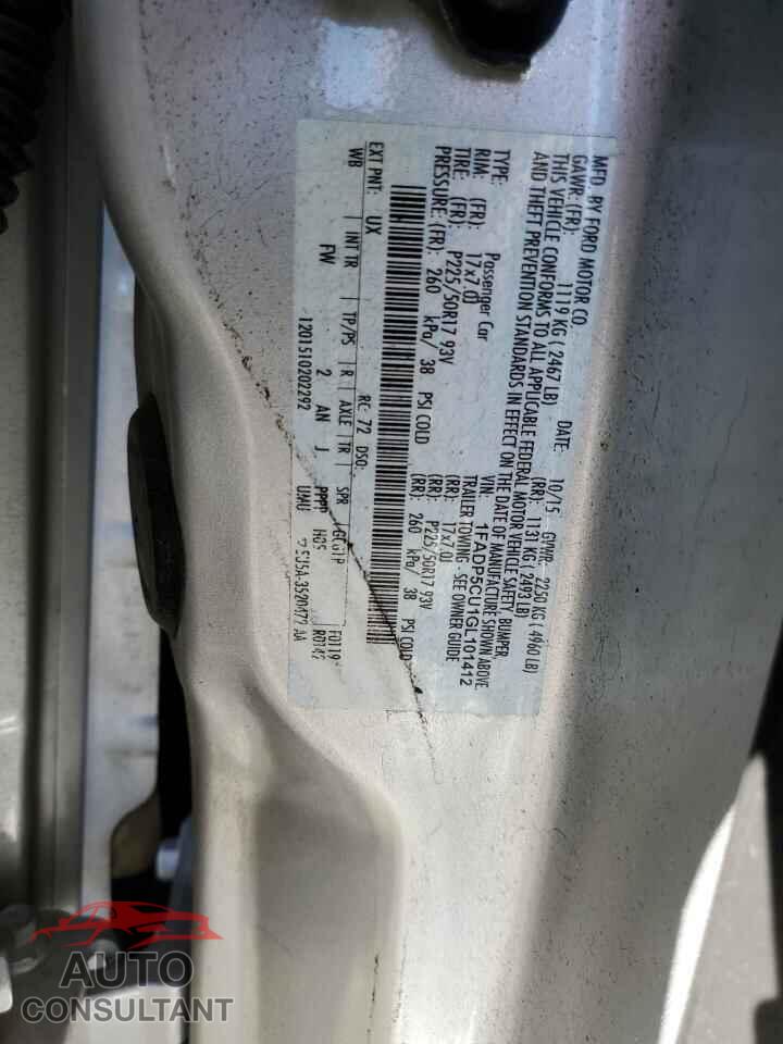 FORD CMAX 2016 - 1FADP5CU1GL101412