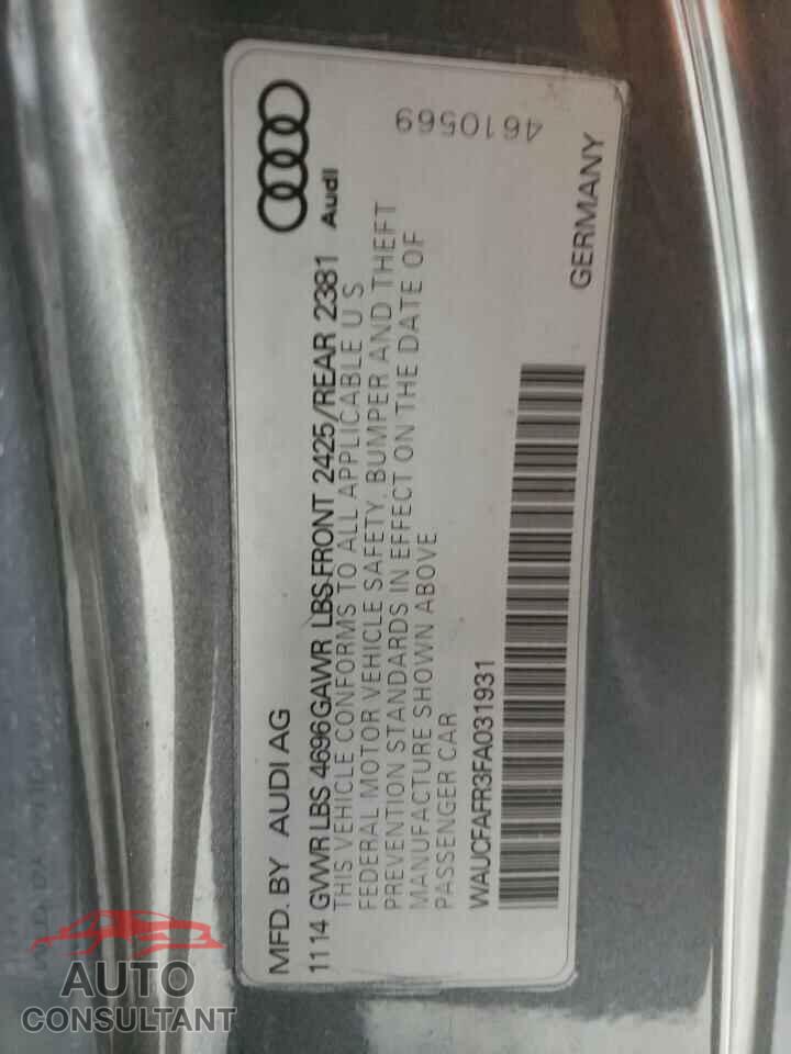 AUDI A5 2015 - WAUCFAFR3FA031931