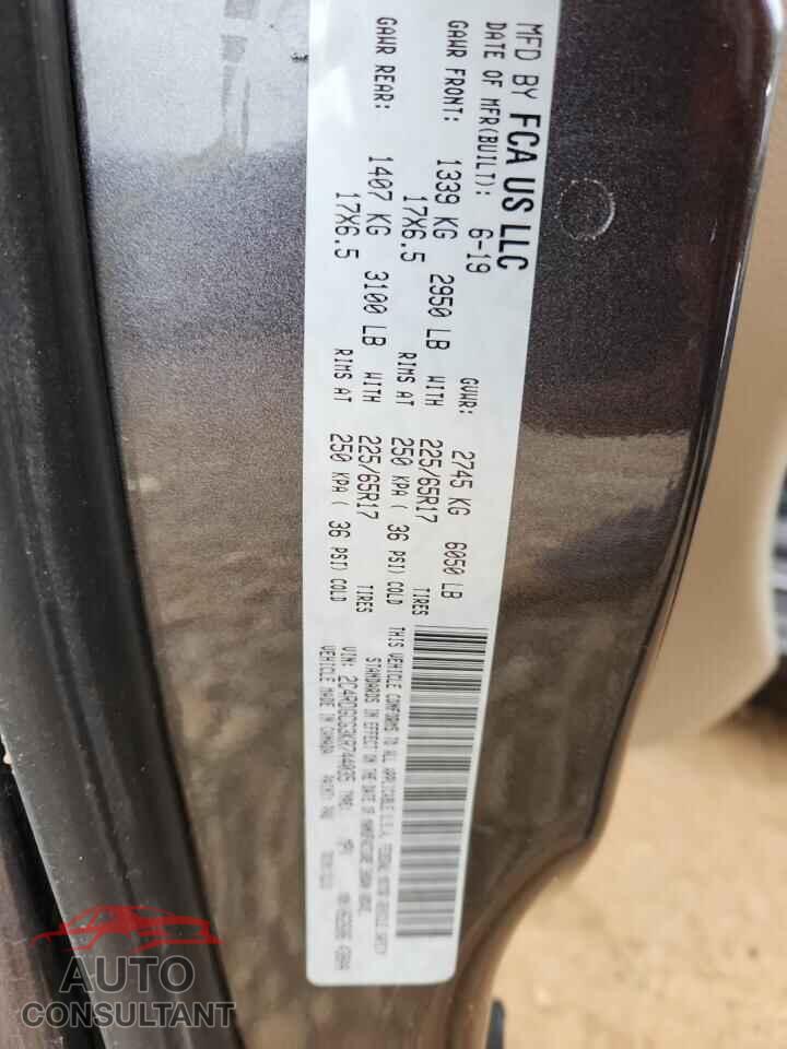 DODGE CARAVAN 2019 - 2C4RDGCG3KR744035