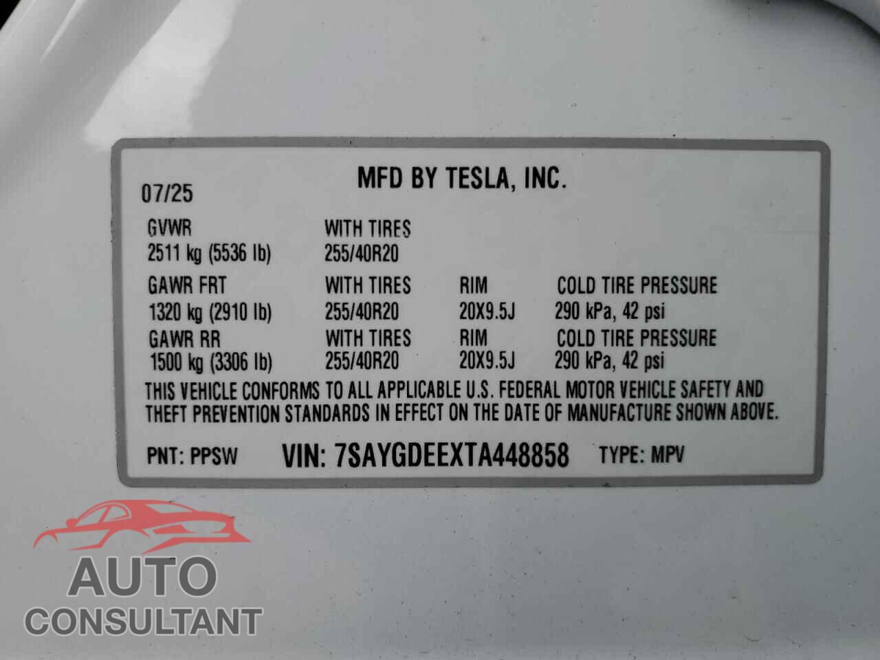 TESLA MODEL Y 2026 - 7SAYGDEEXTA448858
