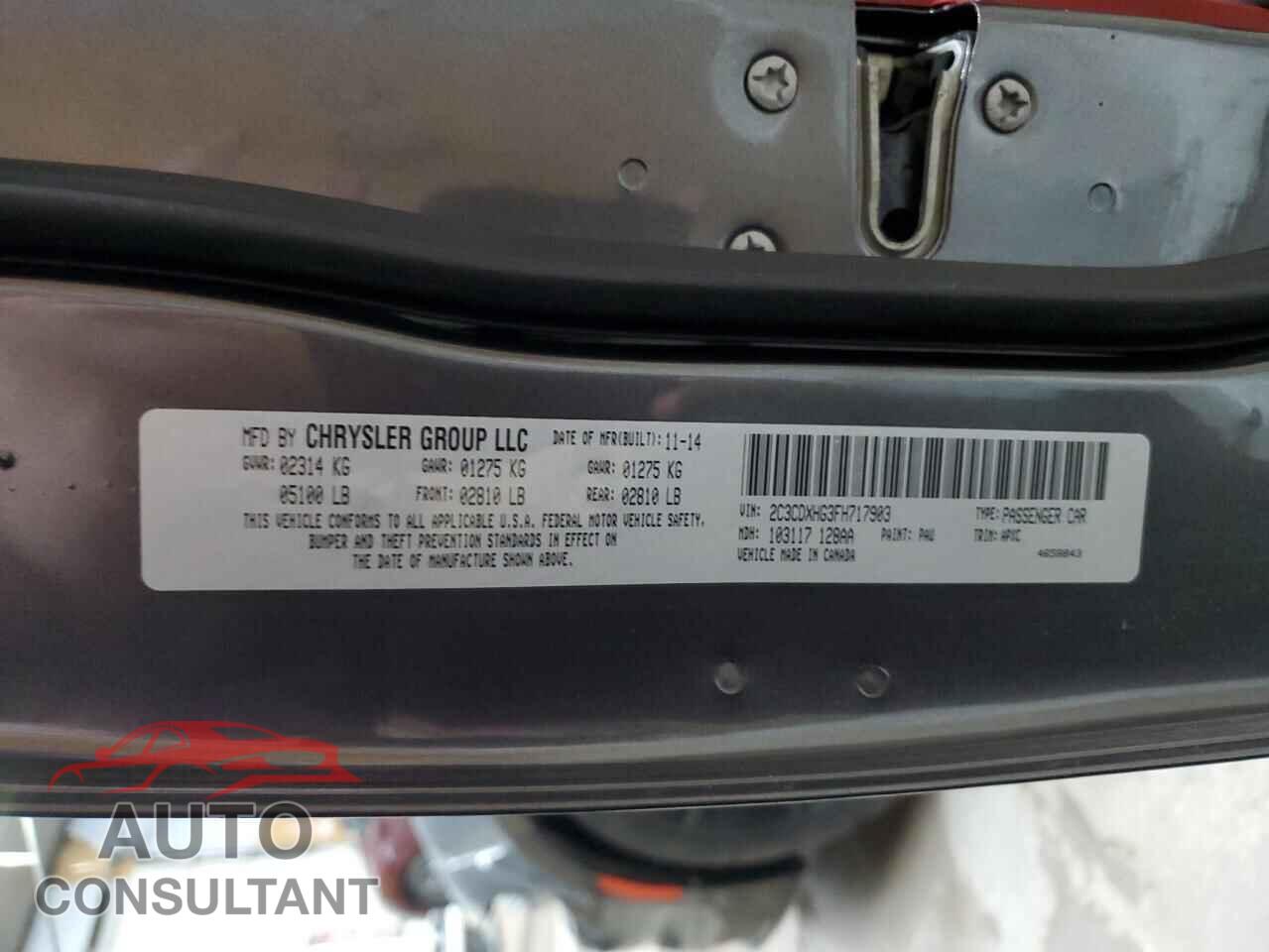 DODGE CHARGER 2015 - 2C3CDXHG3FH717903