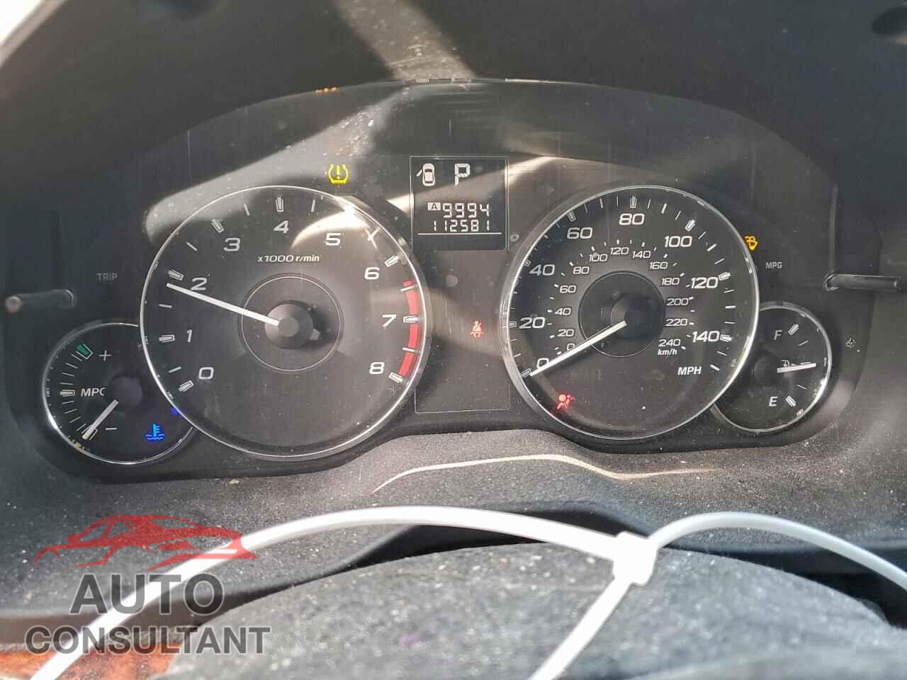 SUBARU OUTBACK 2012 - 4S4BRBLC7C3262208