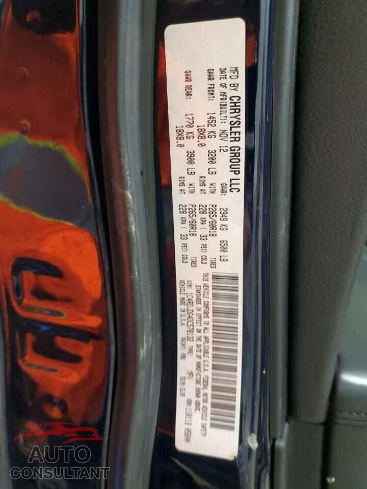 DODGE DURANGO 2013 - 1C4RDJDG4DC578132