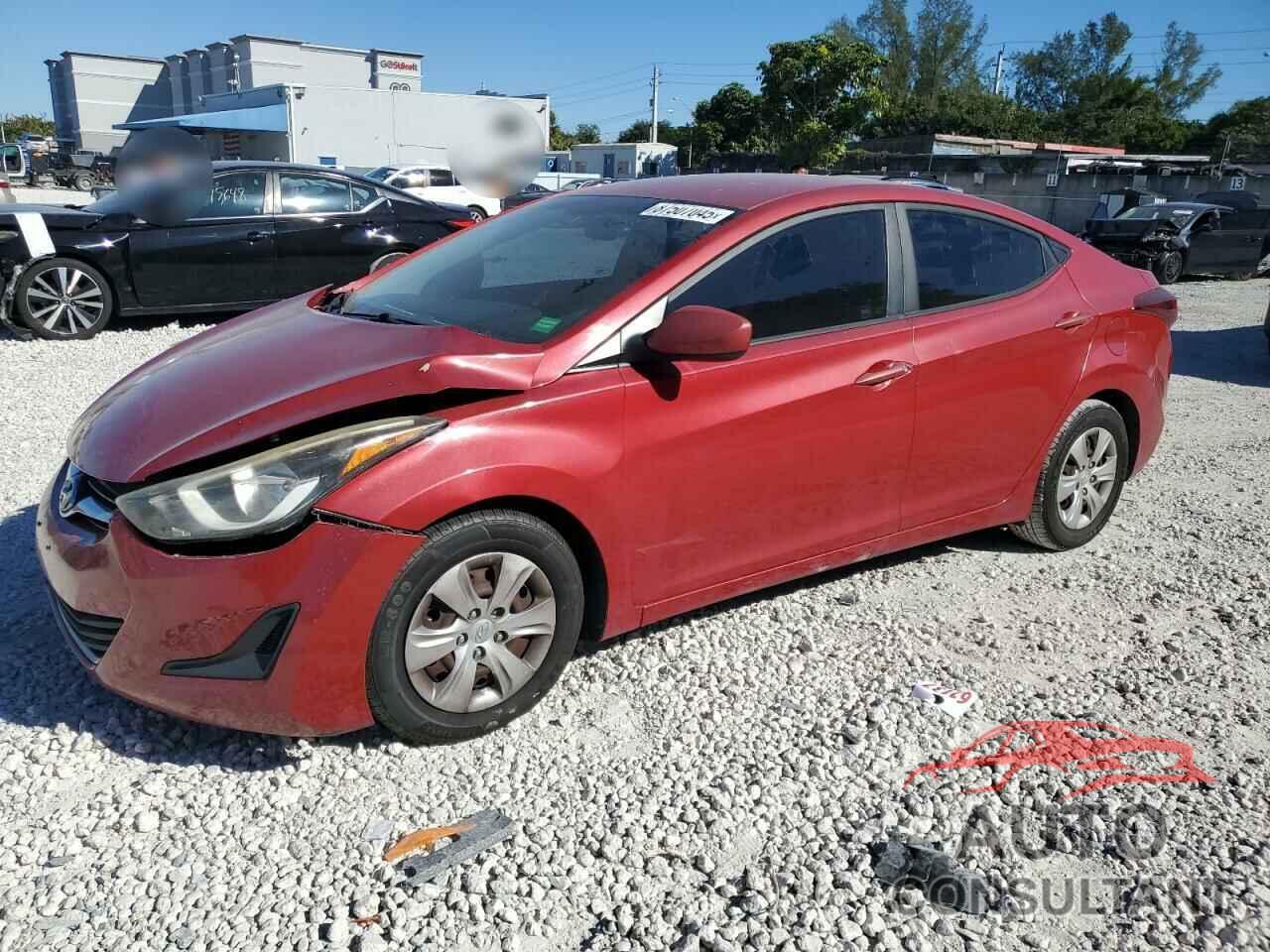HYUNDAI ELANTRA 2016 - KMHDH4AE4GU478464