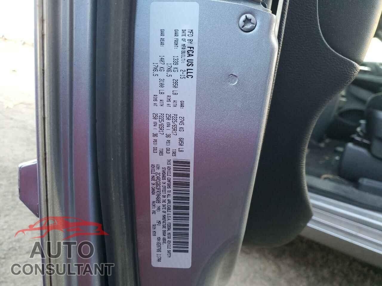 DODGE CARAVAN 2015 - 2C4RDGBG3FR704609