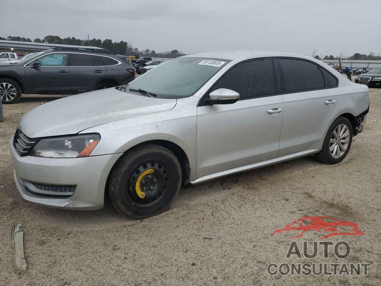 VOLKSWAGEN PASSAT 2012 - 1VWAP7A39CC034567