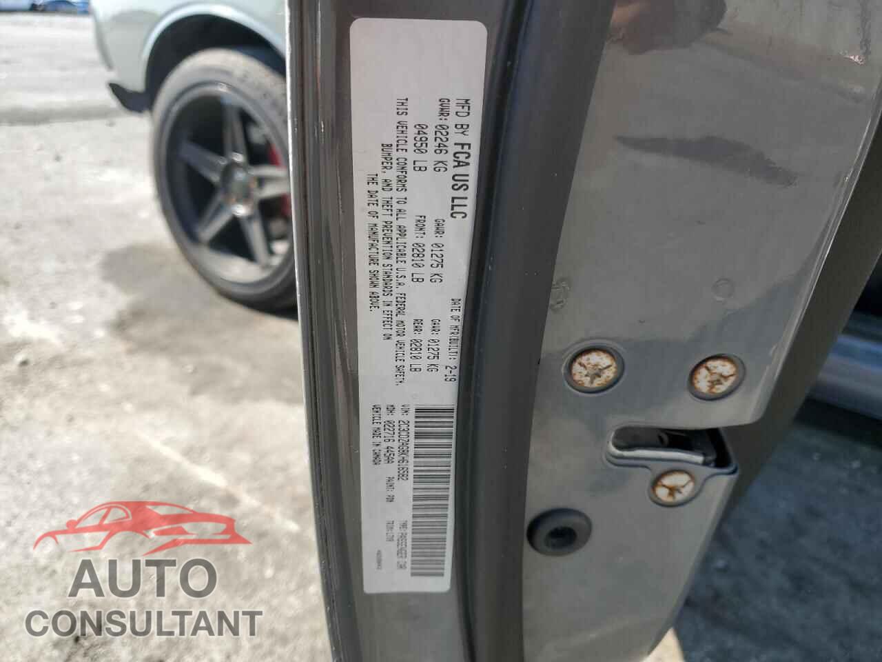 DODGE CHALLENGER 2019 - 2C3CDZAG8KH616582