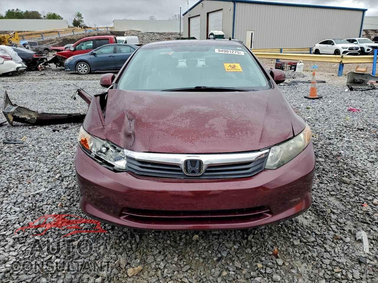 HONDA CIVIC 2012 - 19XFB2F59CE095236