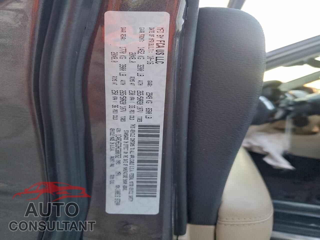 DODGE DURANGO 2017 - 1C4RDHEG3HC680762