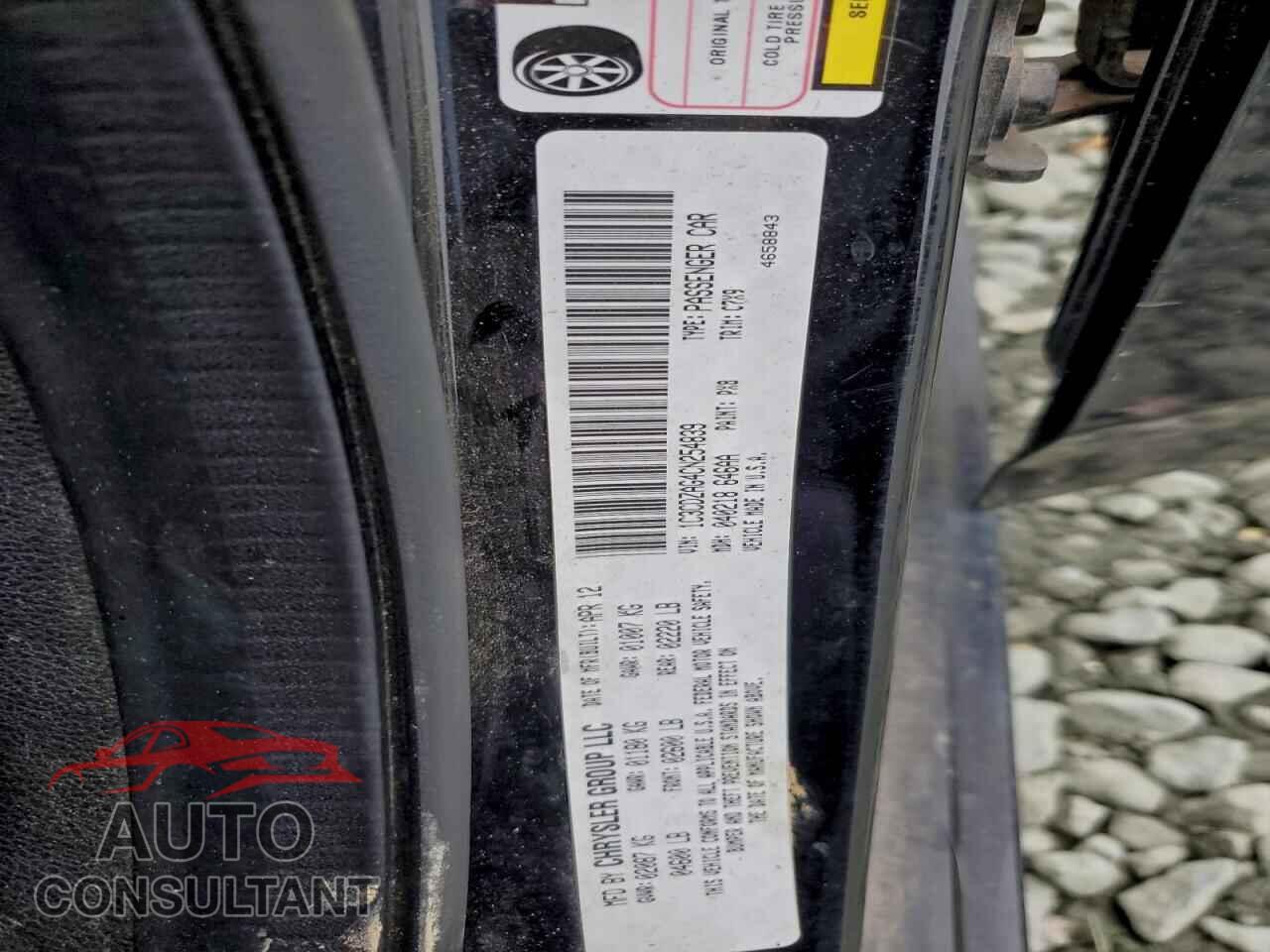DODGE AVENGER 2012 - 1C3CDZAG4CN254839