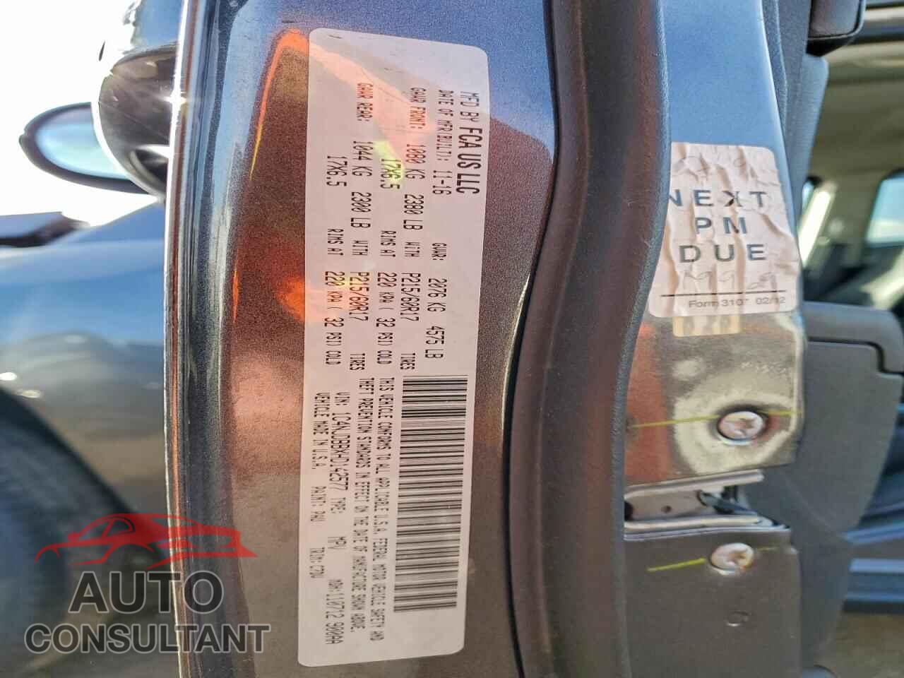 JEEP COMPASS 2017 - 1C4NJDBBXHD142577