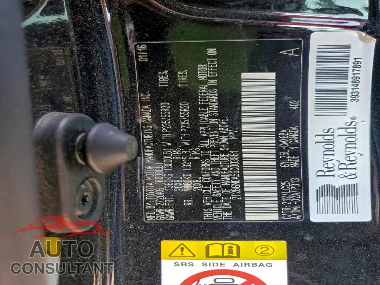 LEXUS RX450 2016 - 2T2BGMCA5GC003861