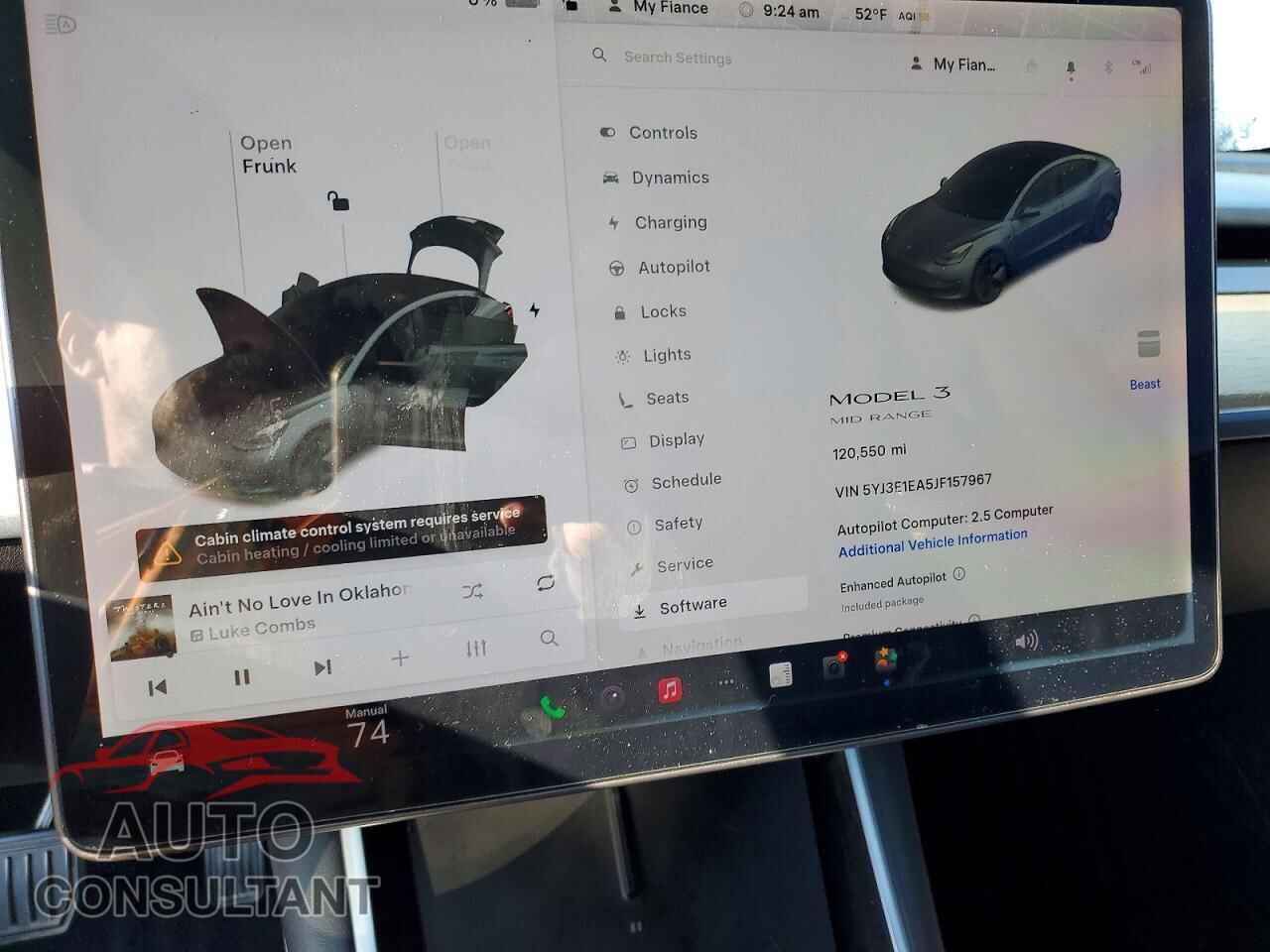 TESLA MODEL 3 2018 - 5YJ3E1EA5JF157967