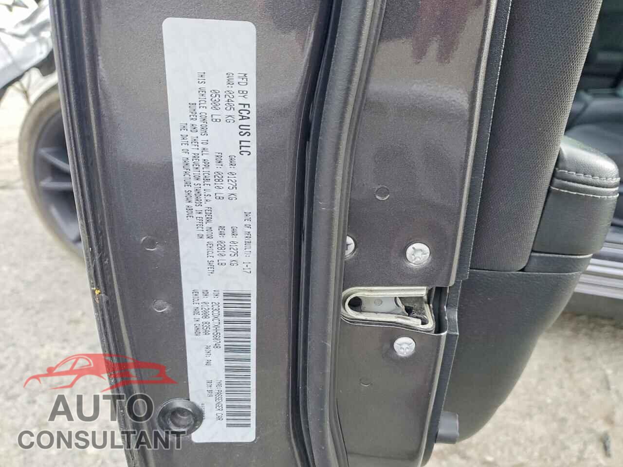DODGE CHARGER 2017 - 2C3CDXCTXHH560748