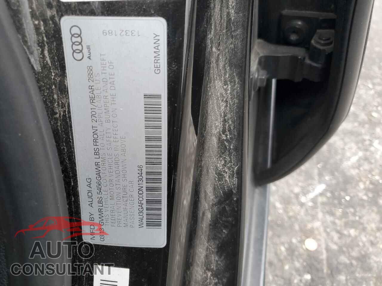 AUDI A7 2013 - WAU3GAFC0DN130446