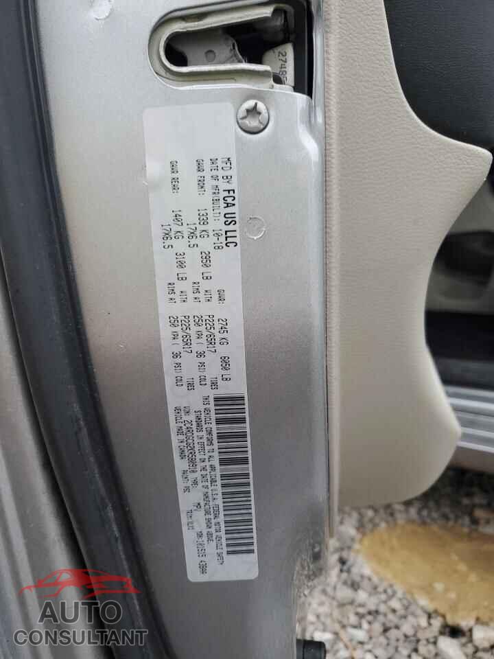 DODGE CARAVAN 2019 - 2C4RDGCG2KR580910