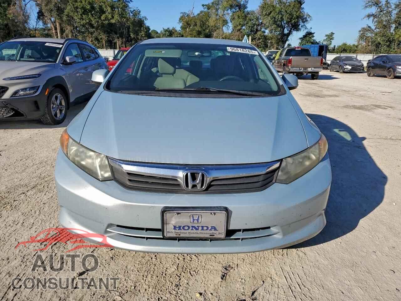 HONDA CIVIC 2012 - 19XFB2F56CE058399
