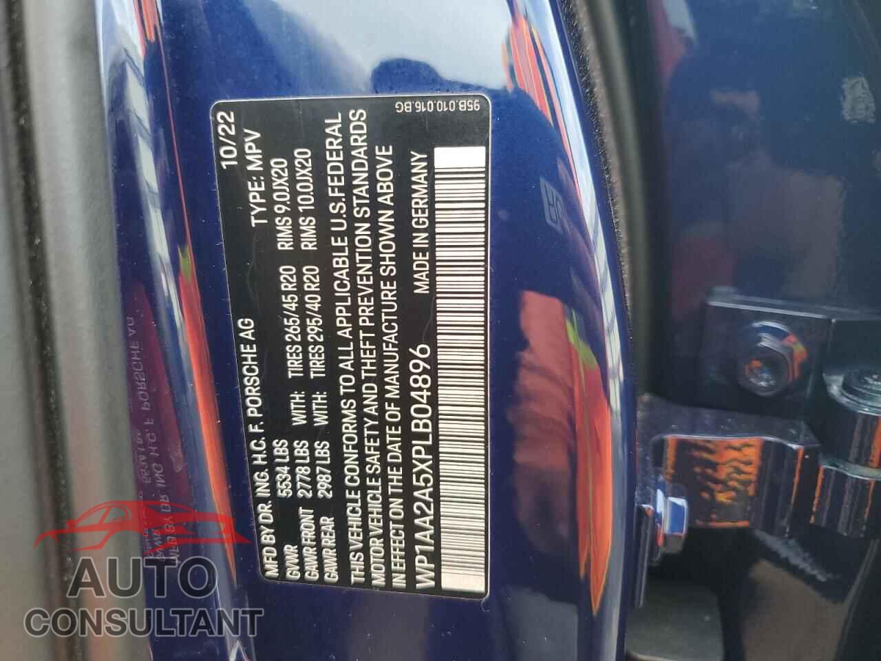 PORSCHE MACAN BASE 2023 - WP1AA2A5XPLB04896