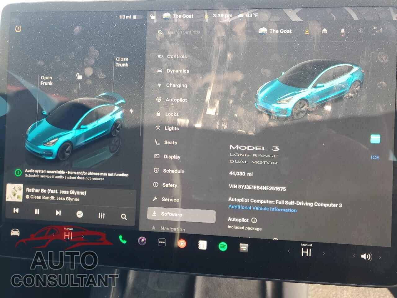 TESLA MODEL 3 2022 - 5YJ3E1EB4NF251675
