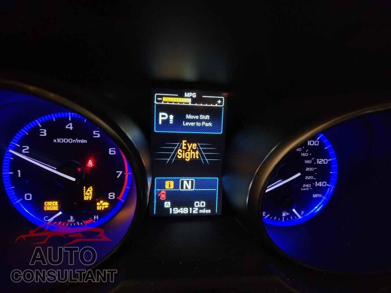SUBARU OUTBACK 2015 - 4S4BSBNC2F3352632
