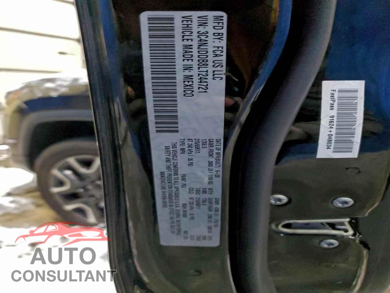 JEEP COMPASS 2020 - 3C4NJDDB8LT244721