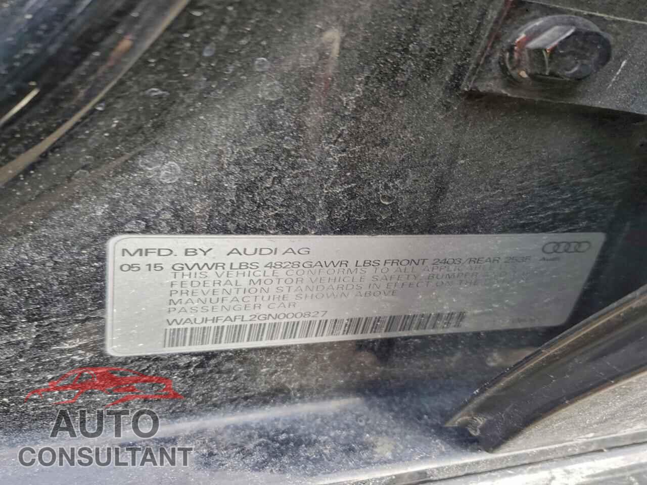 AUDI A4 2016 - WAUHFAFL2GN000827