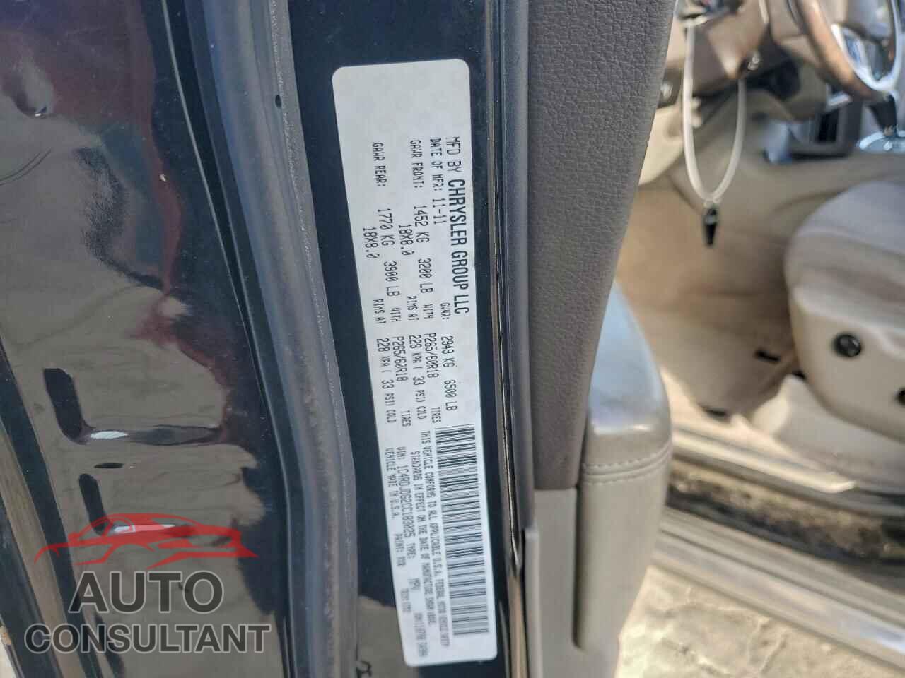 DODGE DURANGO 2012 - 1C4RDJDG2CC183025