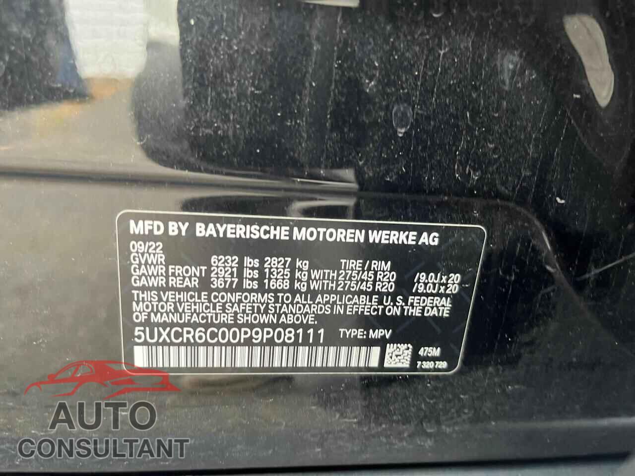 BMW X5 2023 - 5UXCR6C00P9P08111