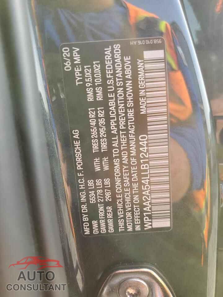 PORSCHE MACAN 2020 - WP1AA2A54LLB12440