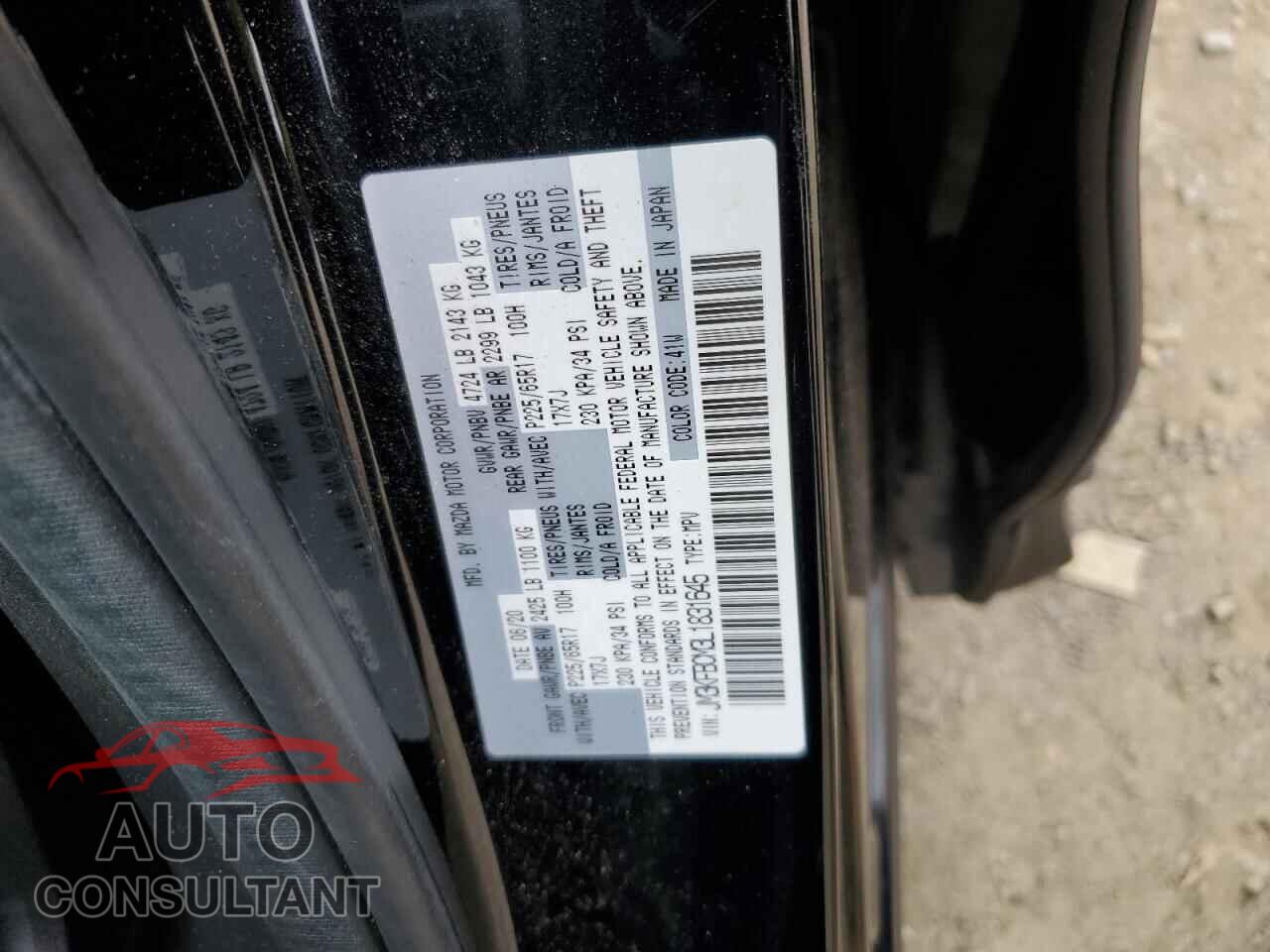 MAZDA CX-5 2020 - JM3KFBCM3L1831645