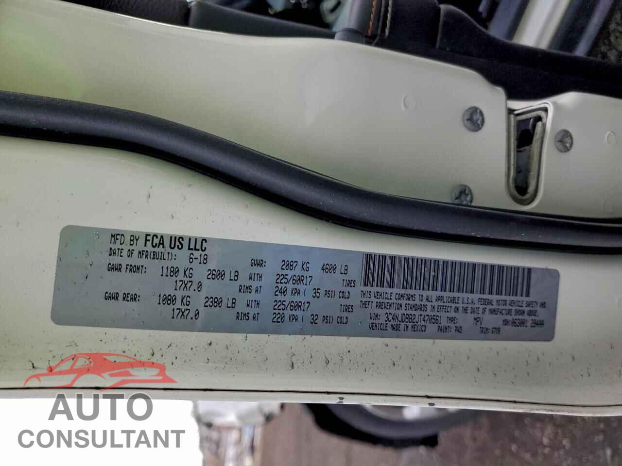 JEEP COMPASS 2018 - 3C4NJDBB2JT470561