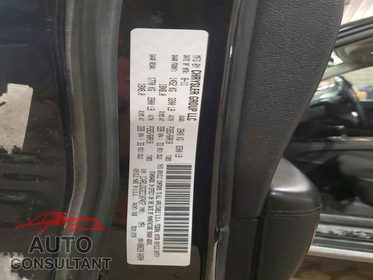 DODGE DURANGO 2012 - 1C4RDJDG3CC107457
