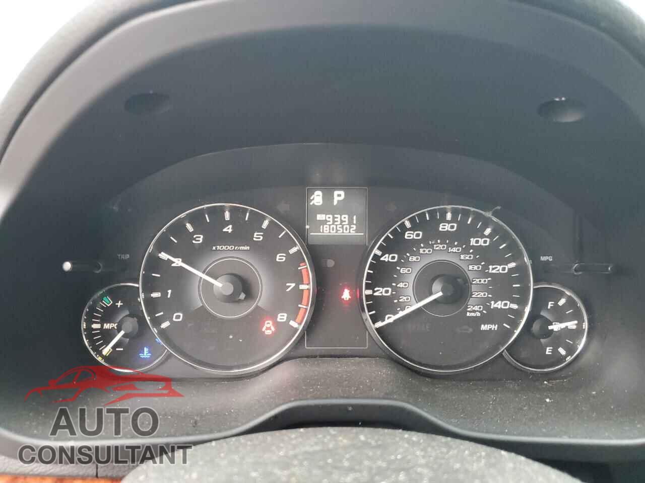 SUBARU OUTBACK 2011 - 4S4BRBKC9B3365386