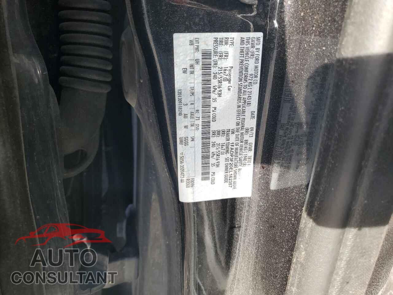 FORD FOCUS 2014 - 1FADP3F20EL162357