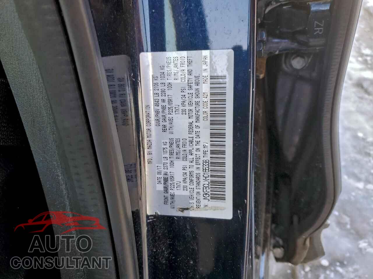 MAZDA CX-5 2017 - JM3KFBCLXH0165338