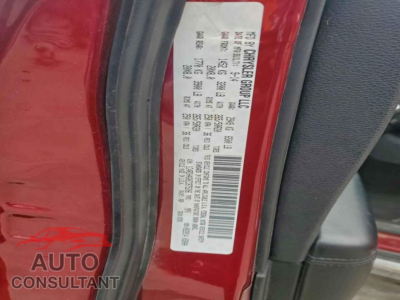 DODGE DURANGO 2014 - 1C4RDHAG0EC975206