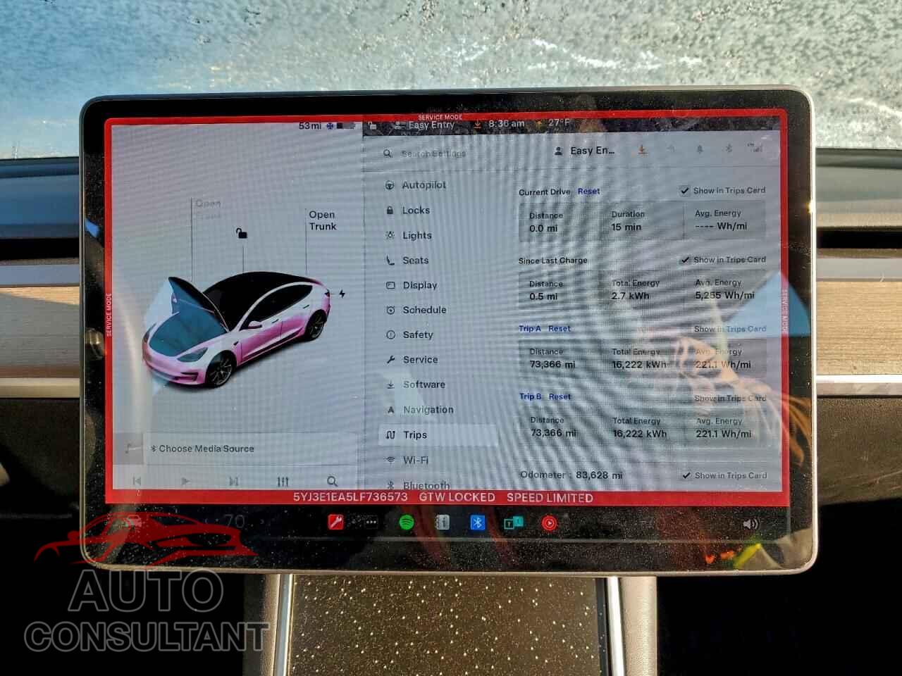 TESLA MODEL 3 2020 - 5YJ3E1EA5LF736573