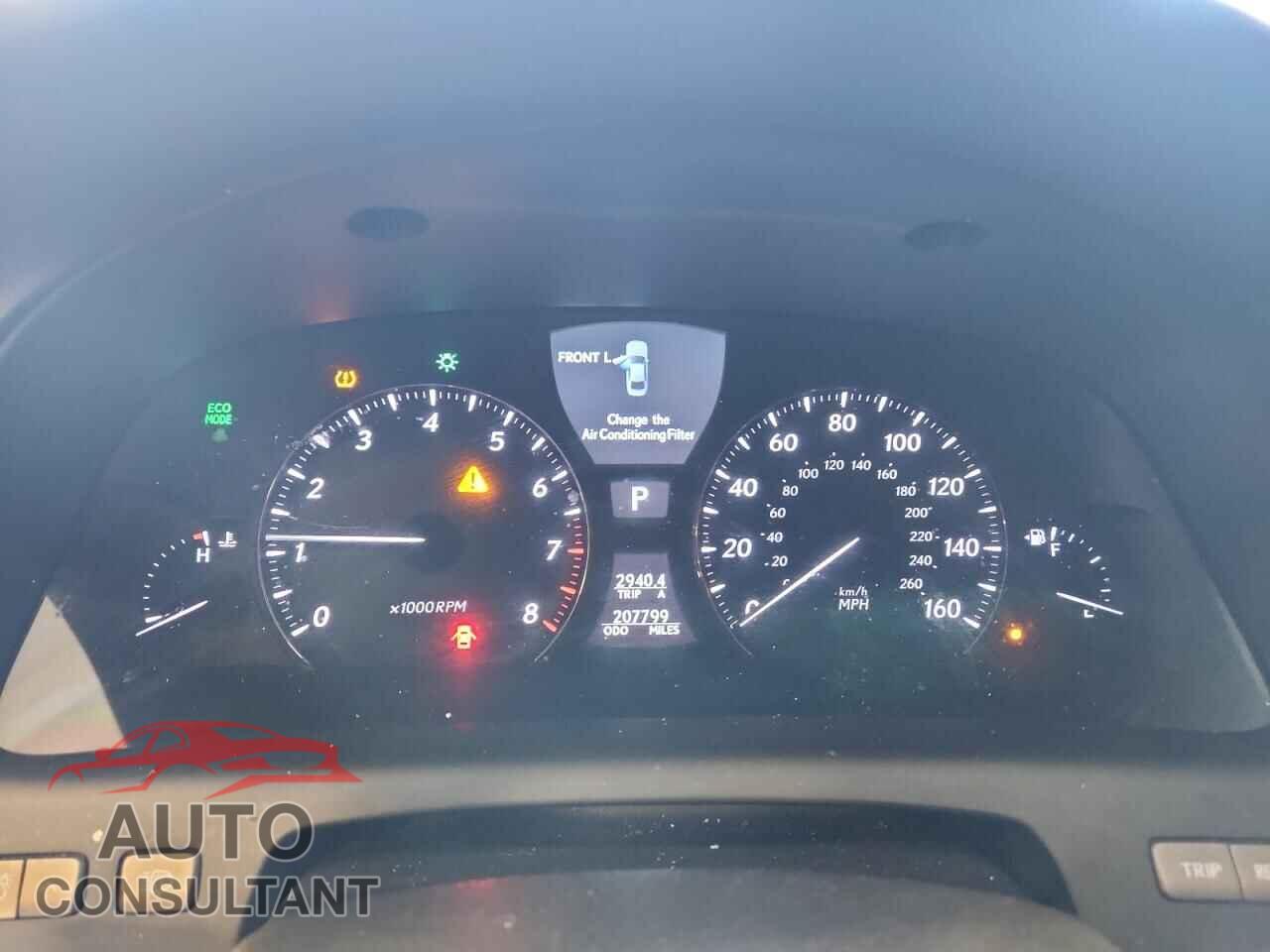 LEXUS LS460 2012 - JTHCL5EF9C5014077
