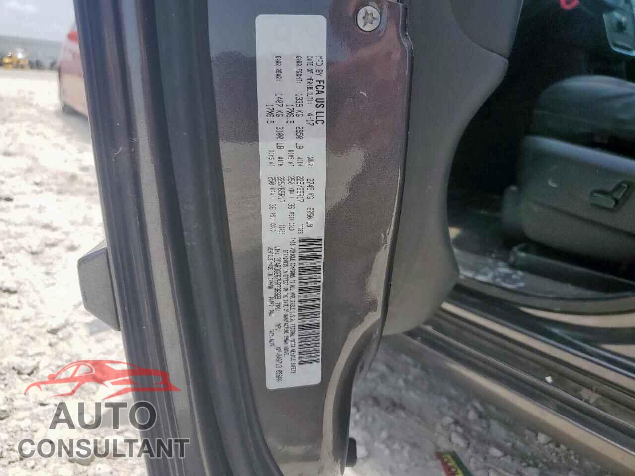 DODGE CARAVAN 2017 - 2C4RDGEG7HR736929