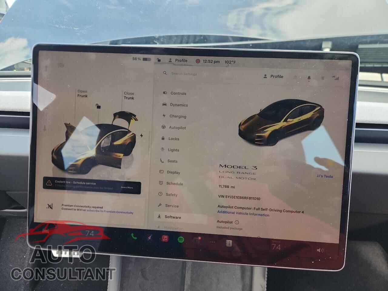 TESLA MODEL 3 2024 - 5YJ3E1EB6RF811010