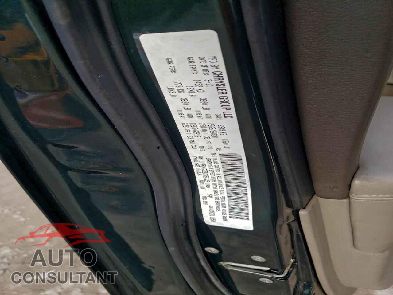 DODGE DURANGO 2011 - 1D4RD4GG5BC652722