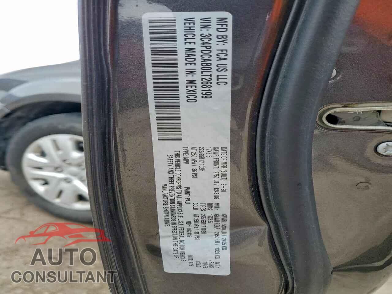 DODGE JOURNEY 2020 - 3C4PDCAB0LT268199